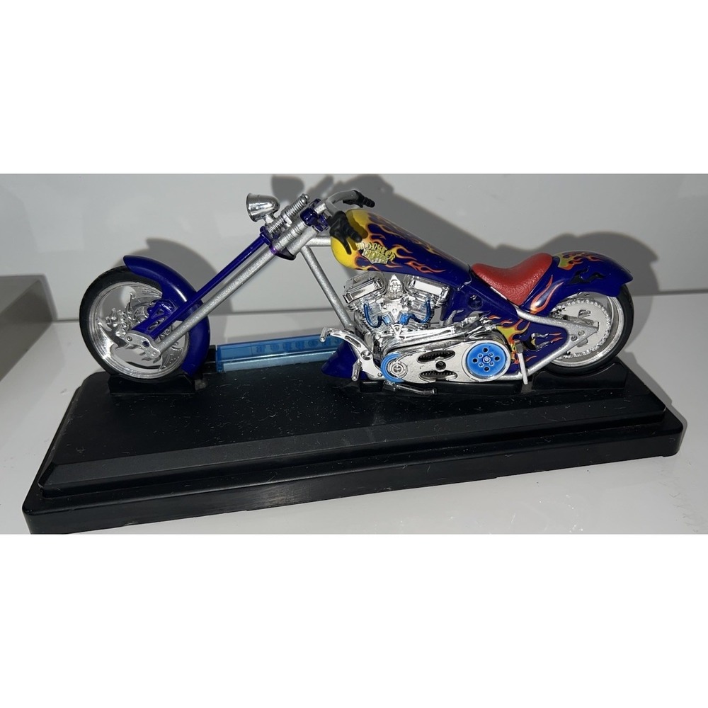 1/12 SCALE BOLEY DIECAST GREY FLAME CHOPPER LIGHT/SOUND(5/#0)